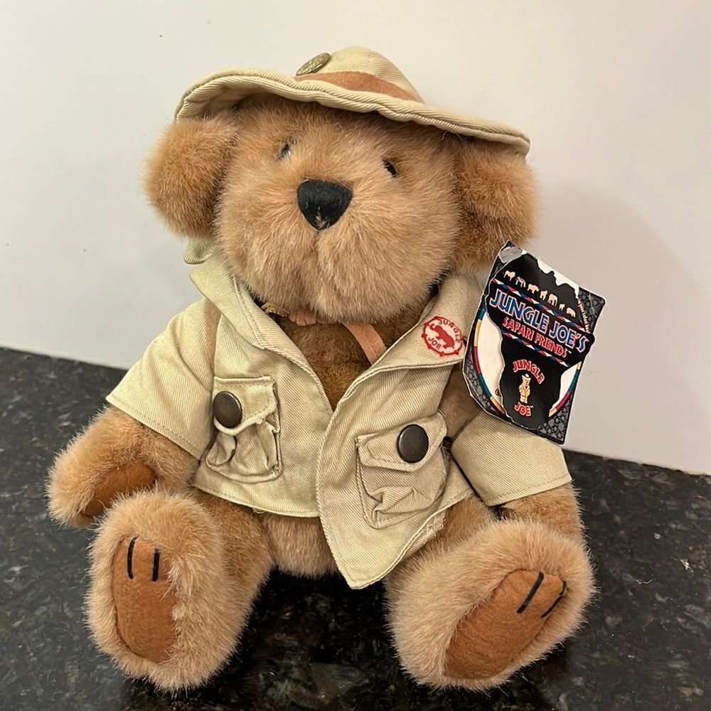 Vintage Jungle Joe Safari Friends Talking Teddy Bear
